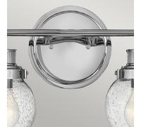 Quintiesse Aplique para baño Poppy, 2 luces, cromo