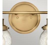 Quintiesse Aplique para baño Poppy, 2 luces, latón