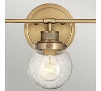 Quintiesse Aplique para baño Poppy, 3 luces, latón