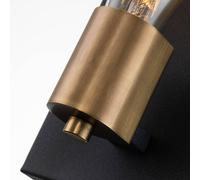 Quintiesse Aplique Silas, negro, 1 luz, 15x22,5 cm