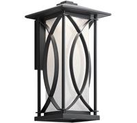Quintiesse Ashbern lámpara de pared para exteriores 1x60 W negro QN-ASHBERN-M