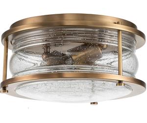Quintiesse Ashland Bay plafón 2x60 W latón QN-ASHLANDBAY-F-NBR-BATH