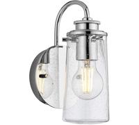 Quintiesse Braelyn lámpara de pared 1x40 W cromo-transparente QN-BRAELYN1-PC