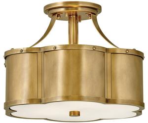 Quintiesse Chance lámpara de techo 2x60 W latón QN-CHANCE-SF-S-HB