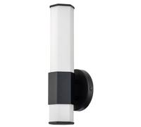 Quintiesse Aplique LED para baño Facet Single, 3000 K, negro