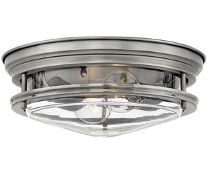Quintiesse Hadrian lámpara de techo 2x40 W transparente-níquel QN-HADRIAN-FS-AN-CLEAR
