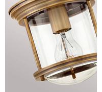 Quintiesse Hadrian Mini plafón para exterior, bronce/claro