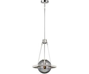 Quintiesse Harper lámpara colgante 1x60 W humado-níquel QN-HARPER-1P