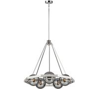 Quintiesse Harper lámpara colgante 5x60 W humado-níquel QN-HARPER5