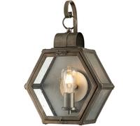 Quintiesse Heath lámpara de pared para exteriores 1x40 W transparente-marrón QN-HEATH-S-BU