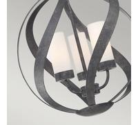 Quintiesse Lámpara colgante Blacksmith negro/blanco Ø 40,7 cm