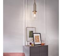 Quintiesse Lámpara colgante Kimrose, 1 luz, latón