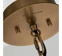 Quintiesse Lámpara colgante Linara, negro/latón, 1 luz