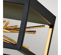 Quintiesse Plafón LED Styx, negro, 3.000 K 46 x 22cm