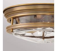 Quintiesse Hadrian lámpara de techo 2x40 W transparente-marrón QN-HADRIAN-FS-BR-CLEAR