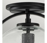 Quintiesse Plafón Somerset, 1 luz, negro True