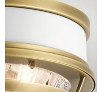 Quintiesse Plafón Tollis, latón/transparente, Ø 30,5 cm