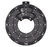 Quinto Círculo Volante - Herramienta de teoría musical de metal, soporte de exhibición | Guitarra Piano Aprendizaje Herramienta Composición Composición Tecla Firma Melodía Referencia Equipo de
