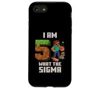 Quinto cumpleaños What The Sigma Pixel 5 Bday Gamer Boys Kids Carcasa para iPhone SE (2020) / 7/8