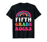 Quinto Grado 5th Rocks Funny Ready Back to School Student Kid Camiseta