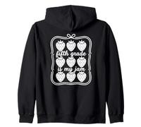 Quinto Grado es mi Maestro de Quinto Grado de Mermelada de Fresa Sudadera con Capucha