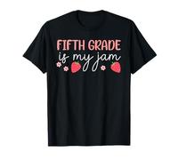 Quinto Grado es mi Mermelada de Fresa de Regreso a la Escuela Niños Niñas Camiseta