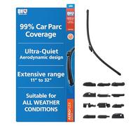 Quinton Hazell Escobilla de limpiaparabrisas delantera de repuesto Multiajuste Aeroflex, 29" / 736 mm