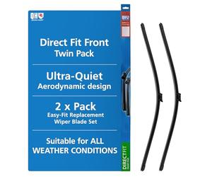 Quinton Hazell Limpiaparabrisas delantero para automóvil de 28" y 17" QDW152 - Se adapta a Jaguar Opel Tesla Vauxhall