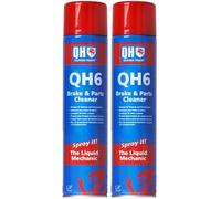 Quinton Hazell QH6 Spray Limpiador de Frenos, Embragues y Piezas - 600 ml - Desengrasante Potente para Coches, Elimina Grasa, Polvo de Freno, Aceite y Cera, Reduce Ruido (Paquete de 2)