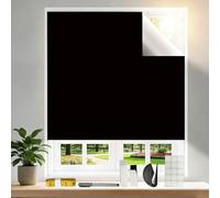Quintrost Cortinas Opacas Sin Taladrar 200X145 cm, Portátil 100% Estores Opacos para Ventanas de Tejado, DIY Protección Solar Cortina Opaca para Dormitorio, Nursería, Viajes, Caravana