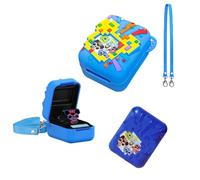Quintrost Funda de Silicona para Bitzee Disney Digital Pet Electronic Pet, Funda Protectora Anticaídas para Bitzee Disney Cover, Carcasa Protectora Antideslizante con Cordón Case- Azul