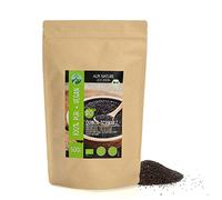 Quinua negra ecológica (500g), quinoa ecológica negra procedente de agricultura ecológica certificada, sin gluten, sin lactosa, testada en laboratorio, vegana, 100% natural sin aditivos