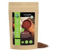 Quinua roja ecológica (1kg), quinoa roja ecológica procedente de agricultura ecológica certificada, sin gluten, sin lactosa, testada en laboratorio, vegana, 100% natural sin aditivos