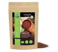 Quinua roja ecológica (500g), quinoa roja ecológica procedente de agricultura ecológica certificada, sin gluten, sin lactosa, testada en laboratorio, vegana, 100% natural sin aditivos