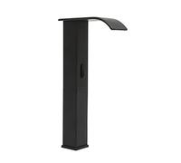 QUIOTUIR Sensor de Grifo Automático Negro con Temperatura Ajustable e Infrarrojo Grifo Sensor Automatico Acero Inoxidable Grifo Lavabo Sensor Automático para Restaurantes/Escuelas/Hoteles