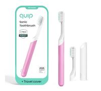 Quip Cepillo de dientes sónico para adultos con temporizador (magenta, mediano)