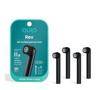 quip Rev - Cabezales de repuesto oscilantes para cepillo de dientes | Recambios de cabezal de cepillo para cepillos de dientes oscilantes, cerdas suaves, doble longitud, compacto