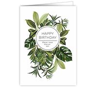 Quire Botanic Bliss Tarjeta Felicitacion Cumpleaños Happy Birthday To You Leaves