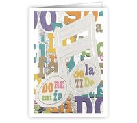 Quire Mini Card So La Ti Do - Tarjeta musical, multicolor, 70 x 89 mm