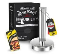 Quirility | Smash Burger Kit Profesional | Aplastador de Hamburguesas Ergonómico | Prensa Hamburguesas Acero Inoxidable 304 | Smasher Premium | Martillo Carne | Ablandador de Carne