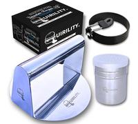 Quirility | Smasher Efecto Espejo | Smash Burger Kit Profesional Acero Inoxidable 304 | Prensa Hamburguesas + Anillo Huevo + Especiador | Aplastador de Hamburguesas Profesional | Smasher Hamburguesa