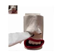 Quirky Handmade Funny Face Tissue Box Dispenser for UK Homes - Humorous Mouth and Nose Design
