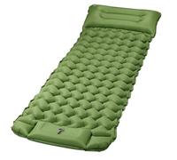 Quirlig Colchoneta Autoinflable, Colchoneta Camping Ultraligera, Colchoneta Hinchable Camping con Bomba de Pie integrada, Esterilla Hinchable Montaña 68 x 198 cm, Verde