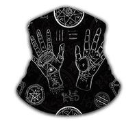 Quiromancia Tarot Manos Humanas Pentagrama Símbolos Místicos Líneas De La Vida Palmas Cómodo Calentador De Cuello Viento Polvo Prueba Cuello Bufanda Sombreros para Correr Caza Ciclismo