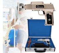 Quiropráctico Eléctrico De Columna, Herramienta De Ajuste Quiropráctico Máquina De Masaje Masajeador Portátil Para Vertebración Y Escoliosis Torácica, Ajuste Inteligente De 6 Engranajes,Oro