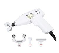 Quiropráctico Eléctrico de Columna Vertebral, Herramienta de Ajuste Quiropráctico Eléctrico Fuerza Estable Ajuste Cervical 4 Cabezales de Fisioterapia 100-240V para Columna Vertebral (Enchufe de la UE)