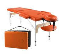 Quirumed Camilla Plegable de Aluminio Easy 180 x 60 cm Naranja, A1MNA