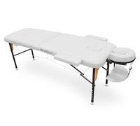 QUIRUMED Camilla Plegable de Aluminio WELLCORE, Color Blanco, 185 x 65 cm, Respaldo Abatible, Tapizado 14 cm, Altura Regulable, con Cabezal y Bolsa de Transporte