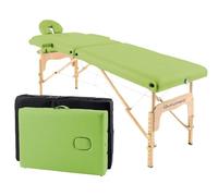 QUIRUMED Camilla Plegable de Madera Easy 182 x 60 cm Verde Pistacho