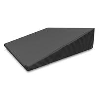 QUIRUMED Cojín cuña, Medidas 40 x 50 x 13 cm, Color Negro, Ergonómico, Polipiel, Relleno Flexible, Cojín Masaje, Fisioterapia, Apoyo para la Espalda